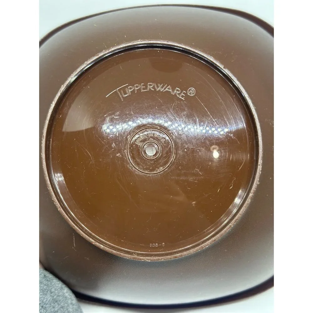 VTG Tupperware Stackable Bowls With Handles In Green Orange & Brown READ Decor‎